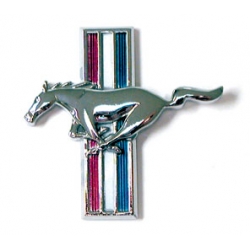 1965-66 Reproduction Glove Box Emblem, 1965 Pony, 1966 Std. and Pony (Flat)